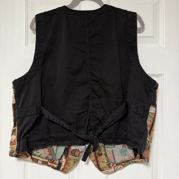 Karen Scott II Women's Wine Tapestry Vest Size 2X - Picture 10 of 12